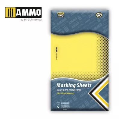 Ammo: Masking Sheets - Adhesive (280 x 195 mm) (5) 280x195mm