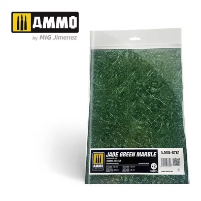 Ammo: Jade Green Marble - Round Die-Cut (2) 2 szt.