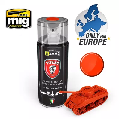 Ammo: Titans Matt Primer - Royal Red 400 ml