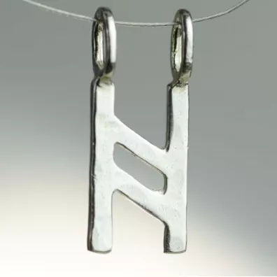 Sotis Runa Hagalaz, nieoksydowana Ag925, 1,3g