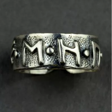 Sotis Pierścień Obfitości Fehu nr.25-26, oksydowany Ag925