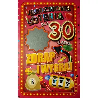 Karnet Urodziny 30 damskie