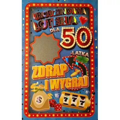 Karnet Urodziny 50 męskie