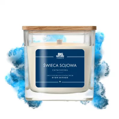 Big Nature Świeca sojowa inspiracja zapachowa Dior Sauvage 450 g