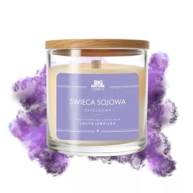 Big Nature Świeca sojowa inspiracja zapachowa Lolita Lempicka 150 g