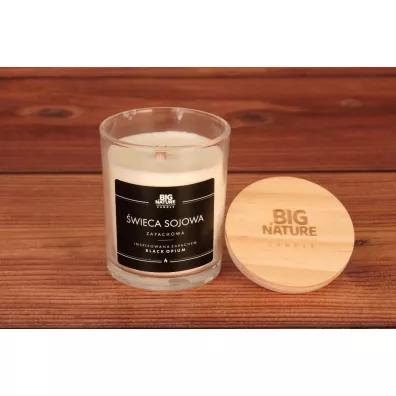 Big Nature Świeca sojowa inspiracja zapachowa Black Opium 150 g