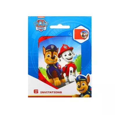 Godan Zaproszenia z kopertami Paw Patrol 6szt