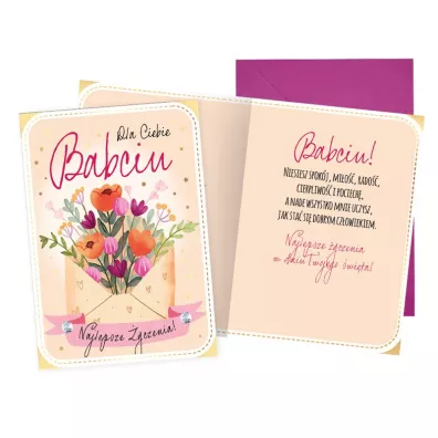 Kukartka Karnet PR-533 DBD Babcia