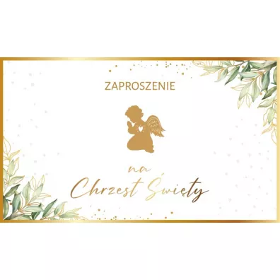 Armin Style Zaproszenie Chrzest (10szt)