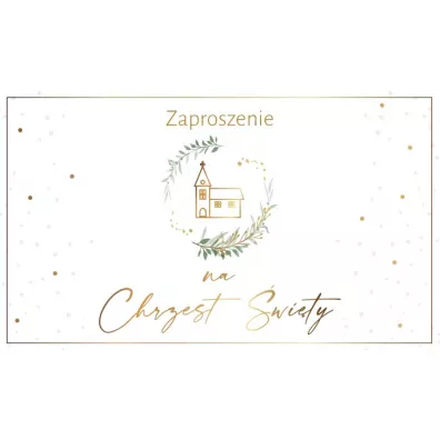 Armin Style Zaproszenie Chrzest (10szt)