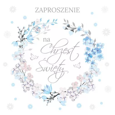 Armin Style Zaproszenie Chrzest (10szt)