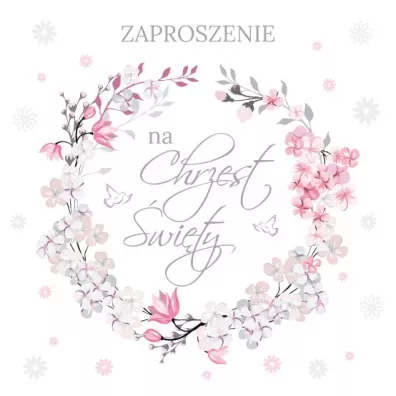 Armin Style Zaproszenie Chrzest (10szt)
