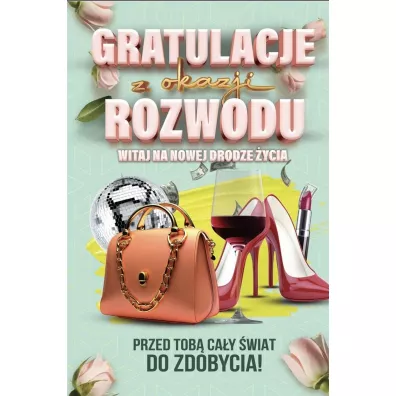 Karnet Rozwód Damski z zawieszką