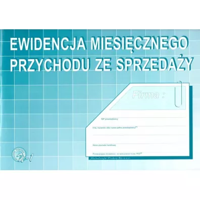 Ewidencja miesięcznego przychodu ze sprzedaży N-1