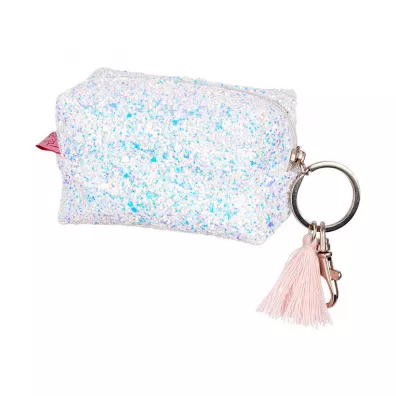 Souza! Brokatowy portfel etui dla dzieci z breloczkiem Lyna biały