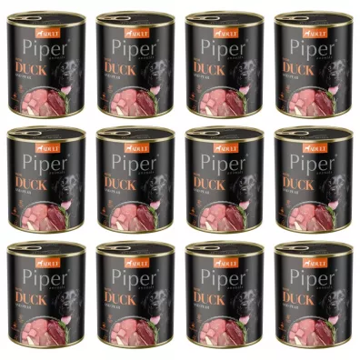 Piper Mokra karma z kaczką i gruszką dla psa Zgrzewka 12 x 800 g
