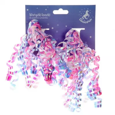 Wstążki Unicorn loczki jasne Jednorożec 2 szt. Outlet
