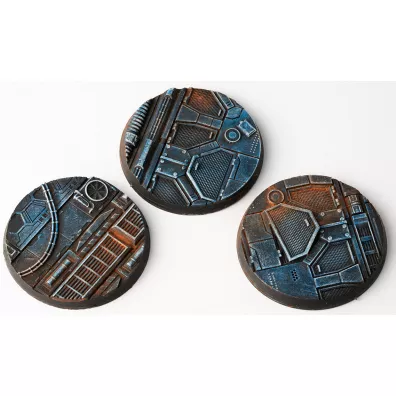 Gamers Grass: Bases Round - Spaceship Corridor 50 mm 3 szt.