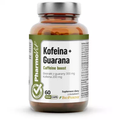 Pharmovit Kofeina + Guarana Suplement diety 60 kaps.