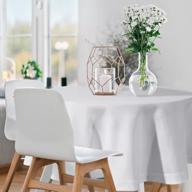 Eurofirany B.b. Choczyńscy Sp.J. Okrągły Obrus Stella2 180 cm biały