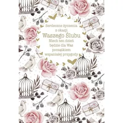 Kartka okolicznościowa Ślub
