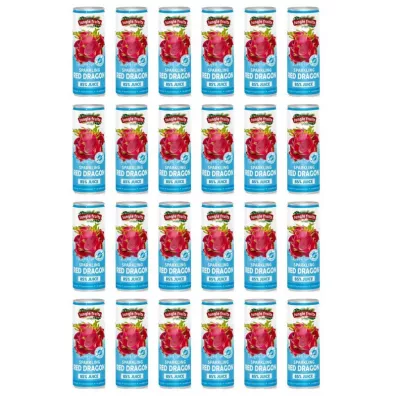 Jungle Fruits Napój gazowany z sokiem ze smoczego owocu Zgrzewka 24 x 330 ml