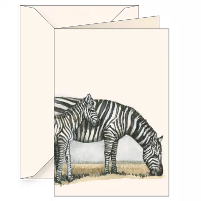 Karnet B6 z kopertą Zebra