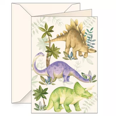 Karnet B6 z kopertą Dinozaury Stegozaur Brontozaur Triceratops
