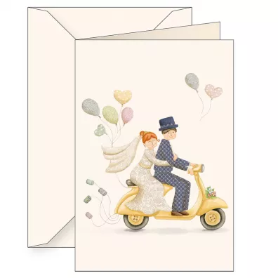 Karnet B6 z kopertą Ślub Skuter