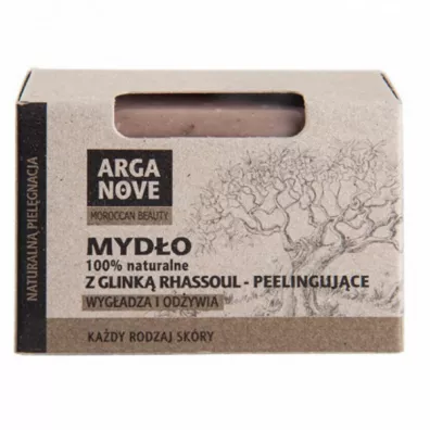 Arganove Mydło w kostce z glinką Rhassoul 100 g