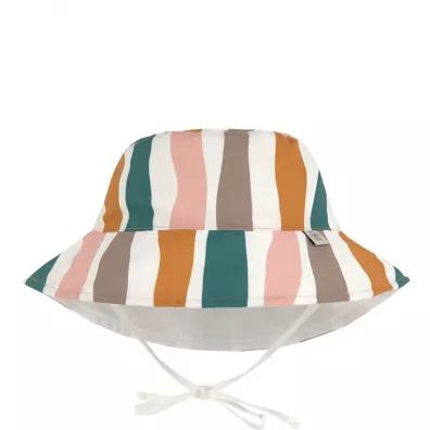 Lassig Dwustronny kapelusz przeciwsłoneczny UV80 Splash & Fun Fale pink/nature, rozm. 46/49