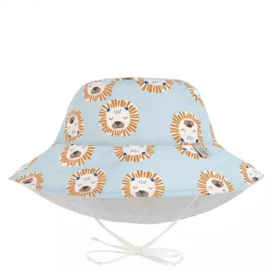 Lassig Dwustronny kapelusz przeciwsłoneczny UV80 Splash & Fun Lew powder blue, rozm. 50/51