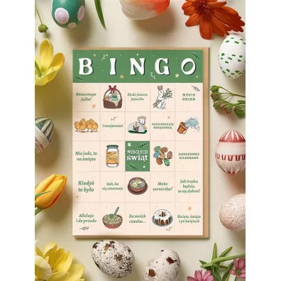 Karnet Wielkanoc - Bingo wielkanocne