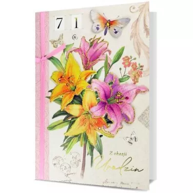 Karnet B6 Urodziny (wymienne cyfry)