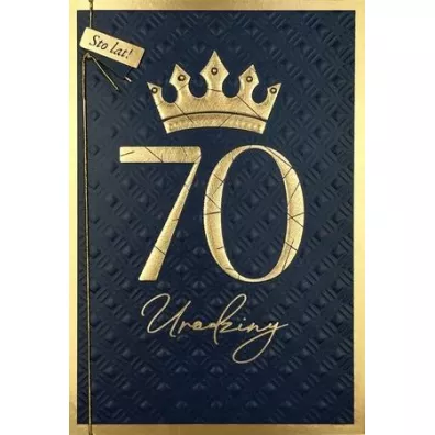 Karnet B6 Urodziny 70