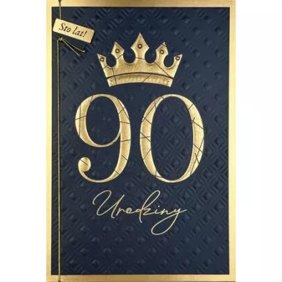 Karnet B6 Urodziny 90