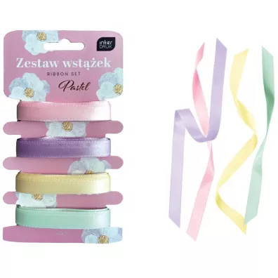 Interdruk Zestaw wstążek Pastel 4 x 2m