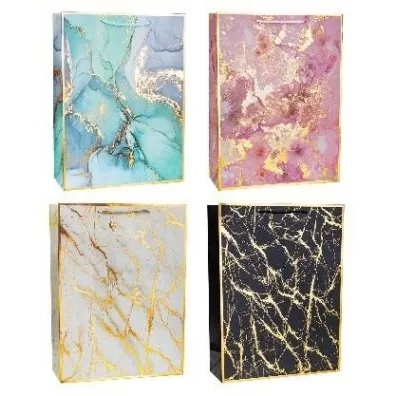Torebka ozdobna Marmur 31x42x12cm mix ROZETTE