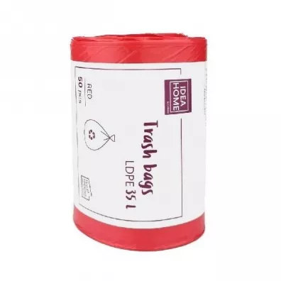 Idea Worki na śmieci 35L czerwone 50 szt.