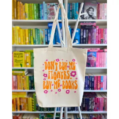 Torba bawełniana YOUNG: BOOKS NOT FLOWERS