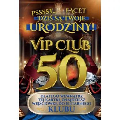 Karnet Urodziny 50 męskie