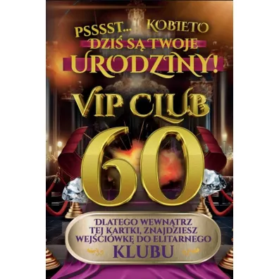 Karnet Urodziny 60 damskie
