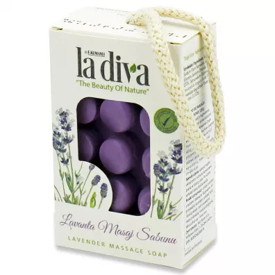 La Diva Mydło do masażu lawendowe 120 g