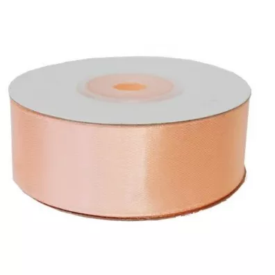 Wstążka satynowa jasna łososiowa 25mm x 23m