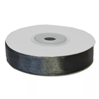 Wstążka satynowa grafitowa 12mm x 23m