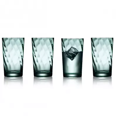 Lyngby Glas Szklanki wysokie Vienna zielone 31721 4 x 400 ml