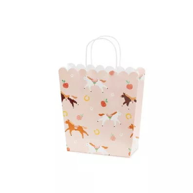 Torebka na prezenty konie 23x22x8,5cm