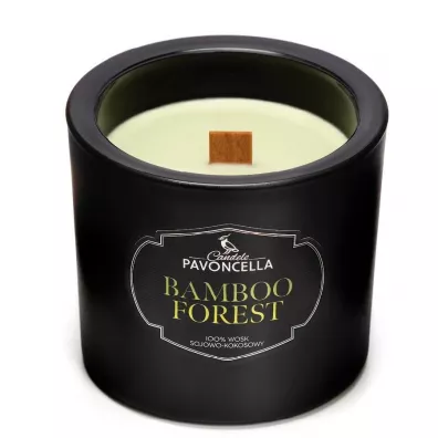 Świeczka sojowa Bamboo Forest czarna 170g