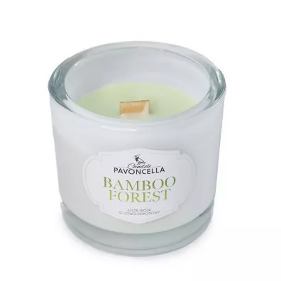 Świeczka sojowa Bamboo Forest biała 170g