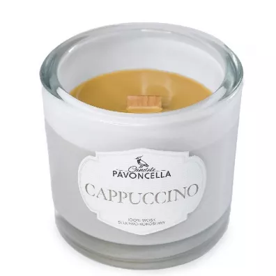 Świeczka sojowa Cappuccino biała 170g